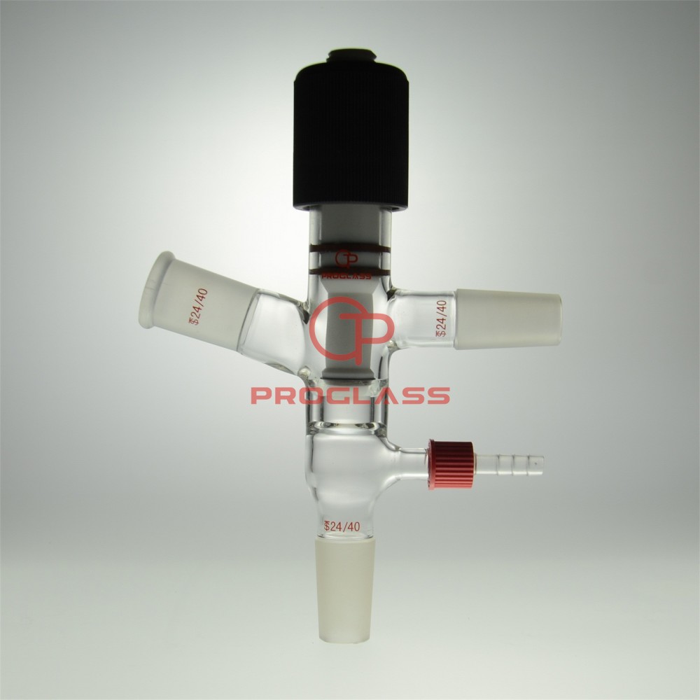 Improved Glass Vacuum Cut Off Adapter with Joints 24/40 and GL14,75°